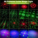 60 Pattern Laser Stage Light Sound Indoor Lighting - Tophatter Daily Deals
