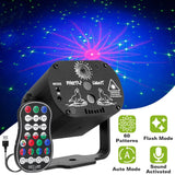 60 Pattern Laser Stage Light Sound Indoor Lighting - Tophatter Daily Deals