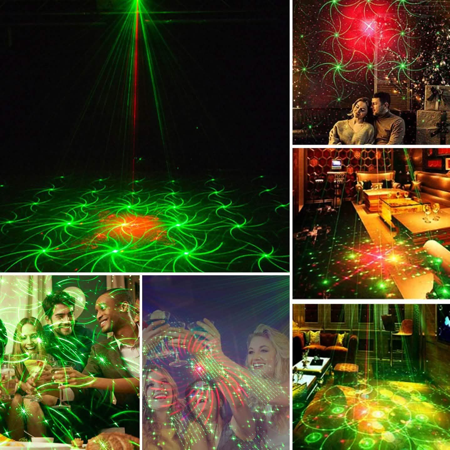 60 Pattern Laser Stage Light Sound Indoor Lighting - Tophatter Daily Deals