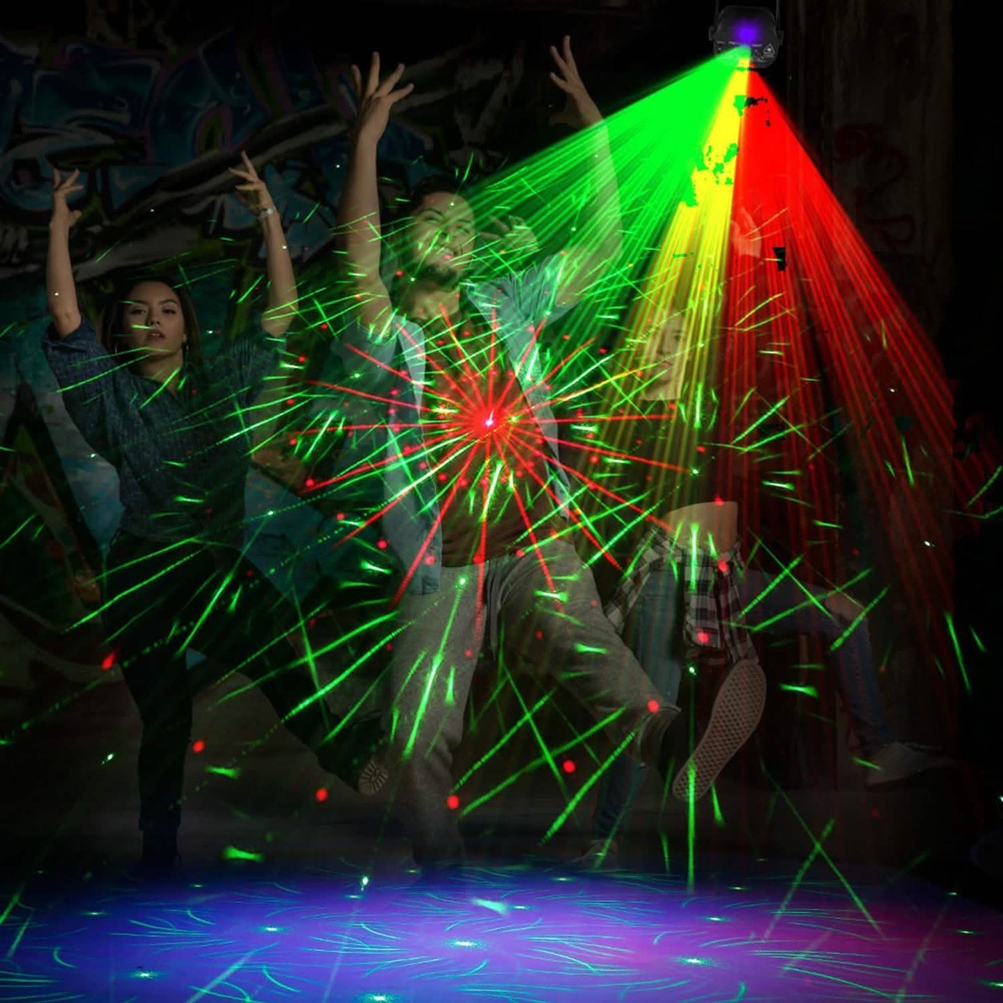 60 Pattern Laser Stage Light Sound Indoor Lighting - Tophatter Daily Deals