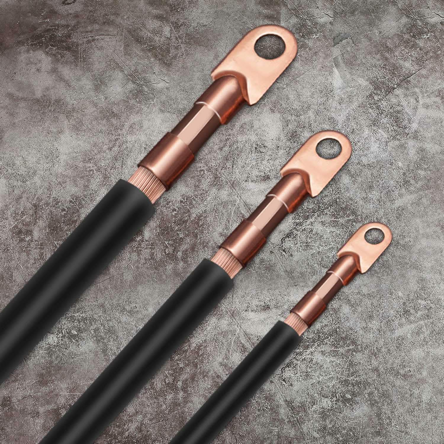 60-Piece: Battery Bare Copper Ring Lug Terminals Home Improvement - Tophatter Daily Deals