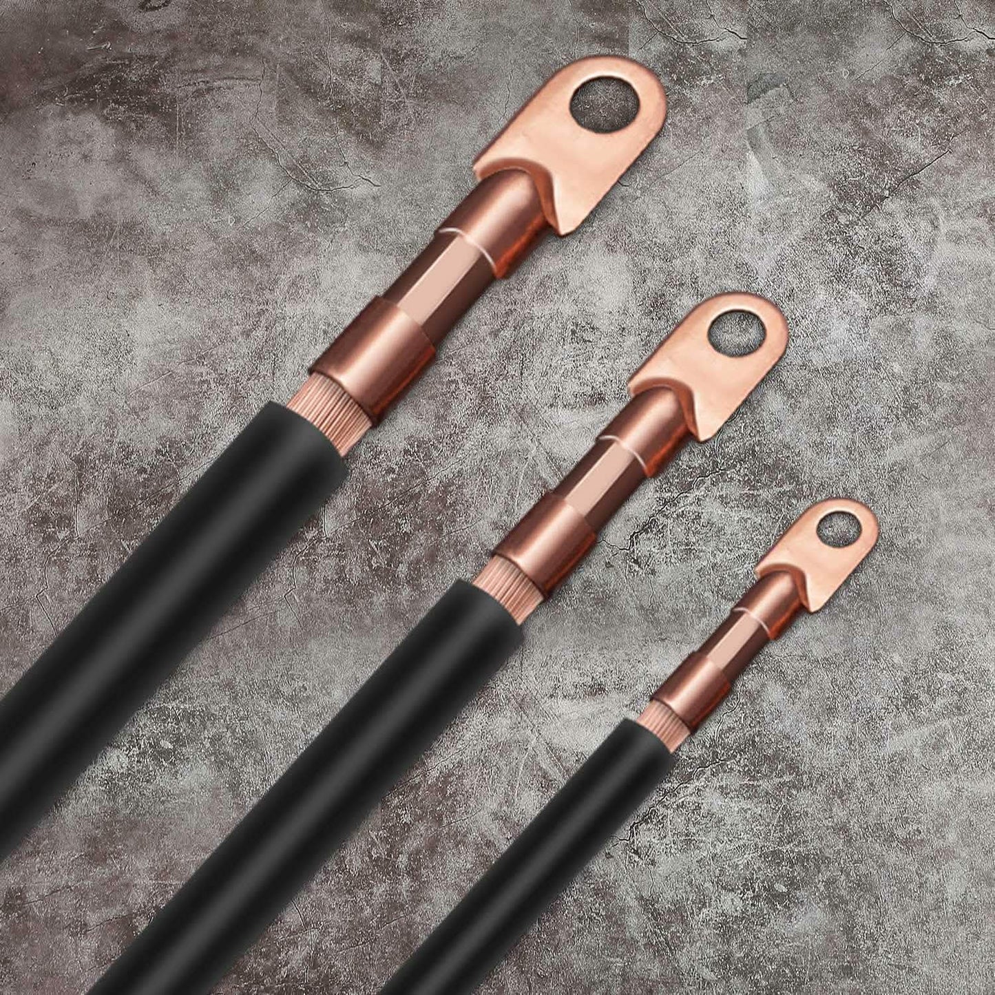 60-Piece: Battery Bare Copper Ring Lug Terminals Home Improvement - Tophatter Daily Deals
