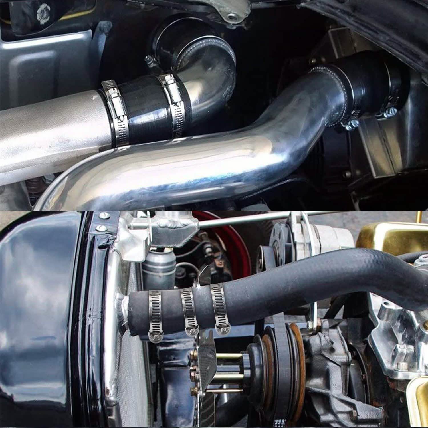 60-Pieces: Hose Clamp Stainless Steel Adjustable Worm Gear Automotive - Tophatter Daily Deals