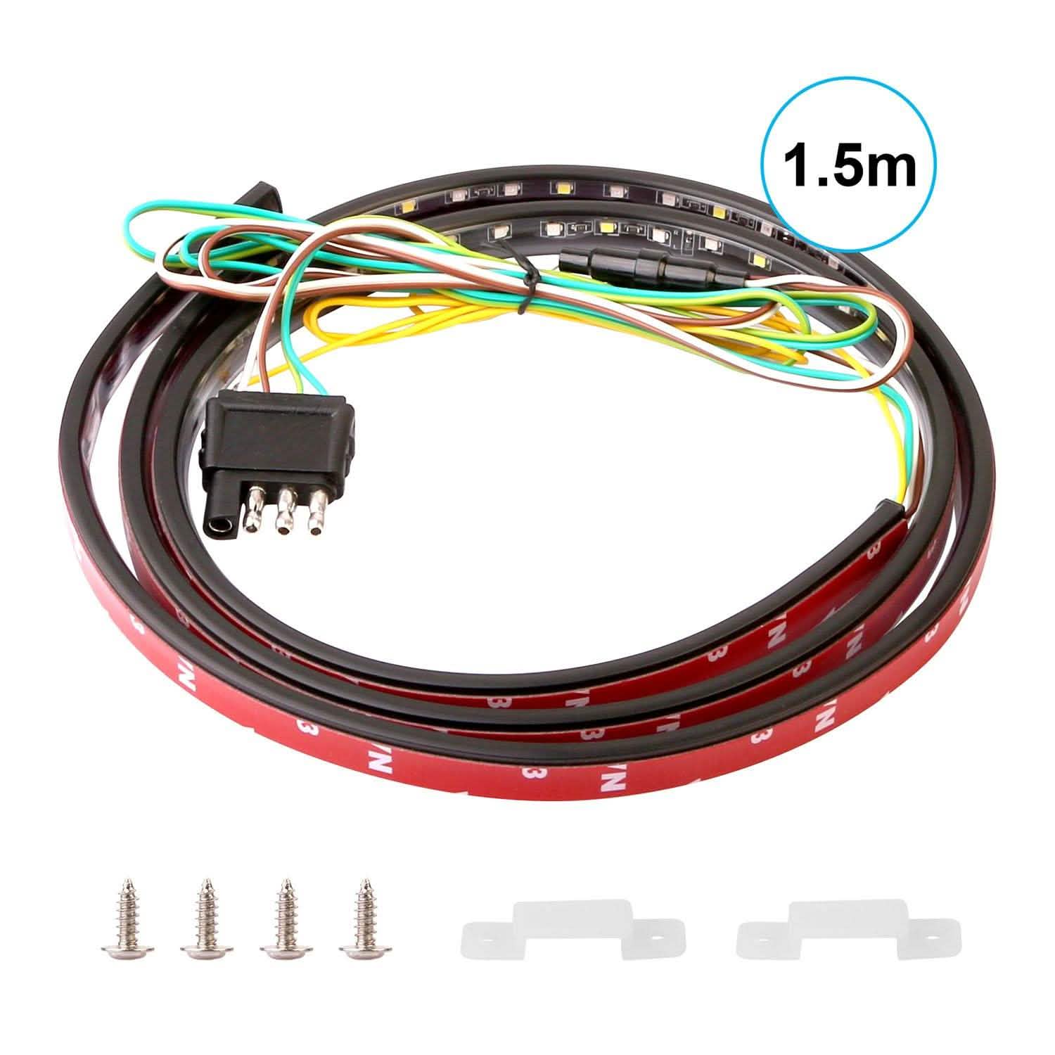 60" Truck Tailgate Brake/Reverse/Turn Signal LED Light Stip Automotive - Tophatter Daily Deals