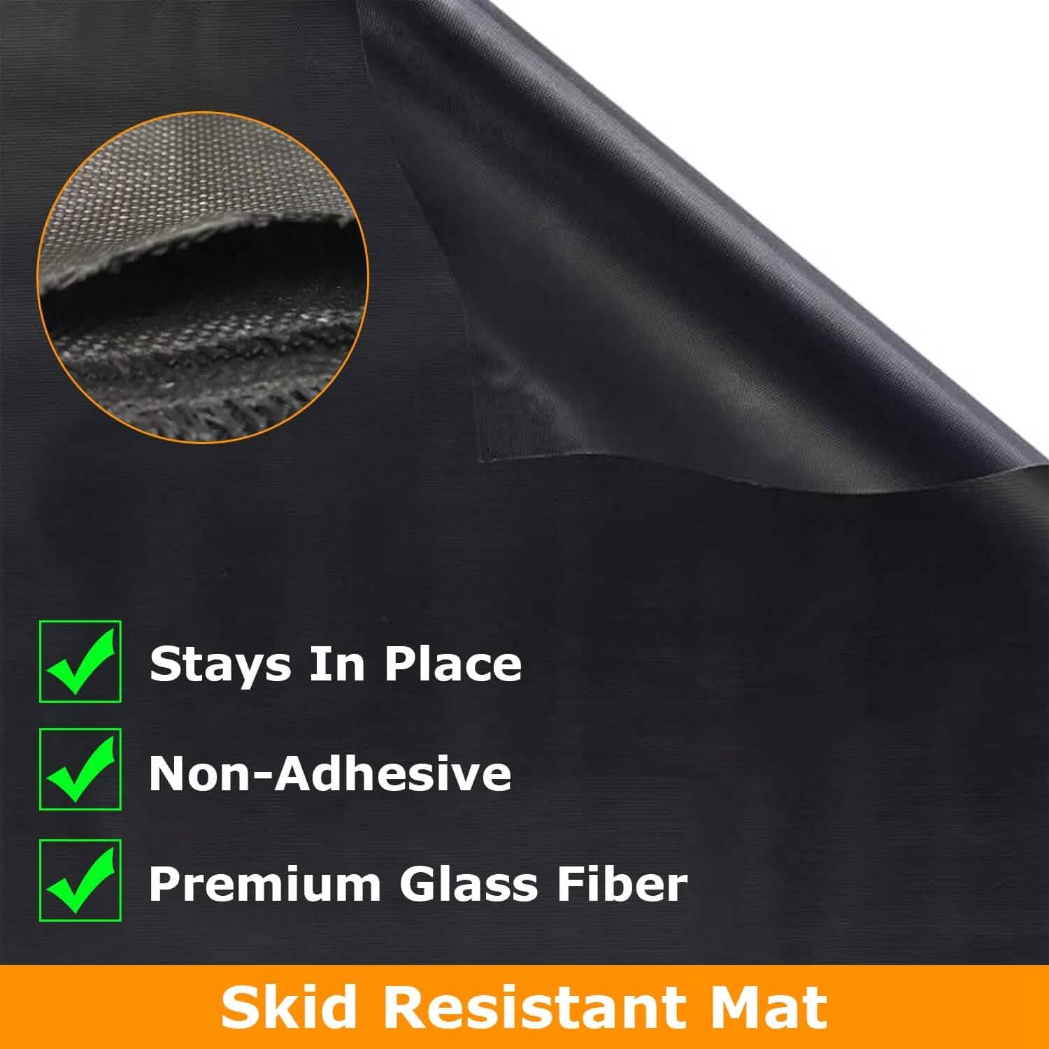 60 x 39" Under Grill Mat Folding Oil Absorbent Reusable Water Resistant Kitchen Tools & Gadgets - Tophatter Daily Deals