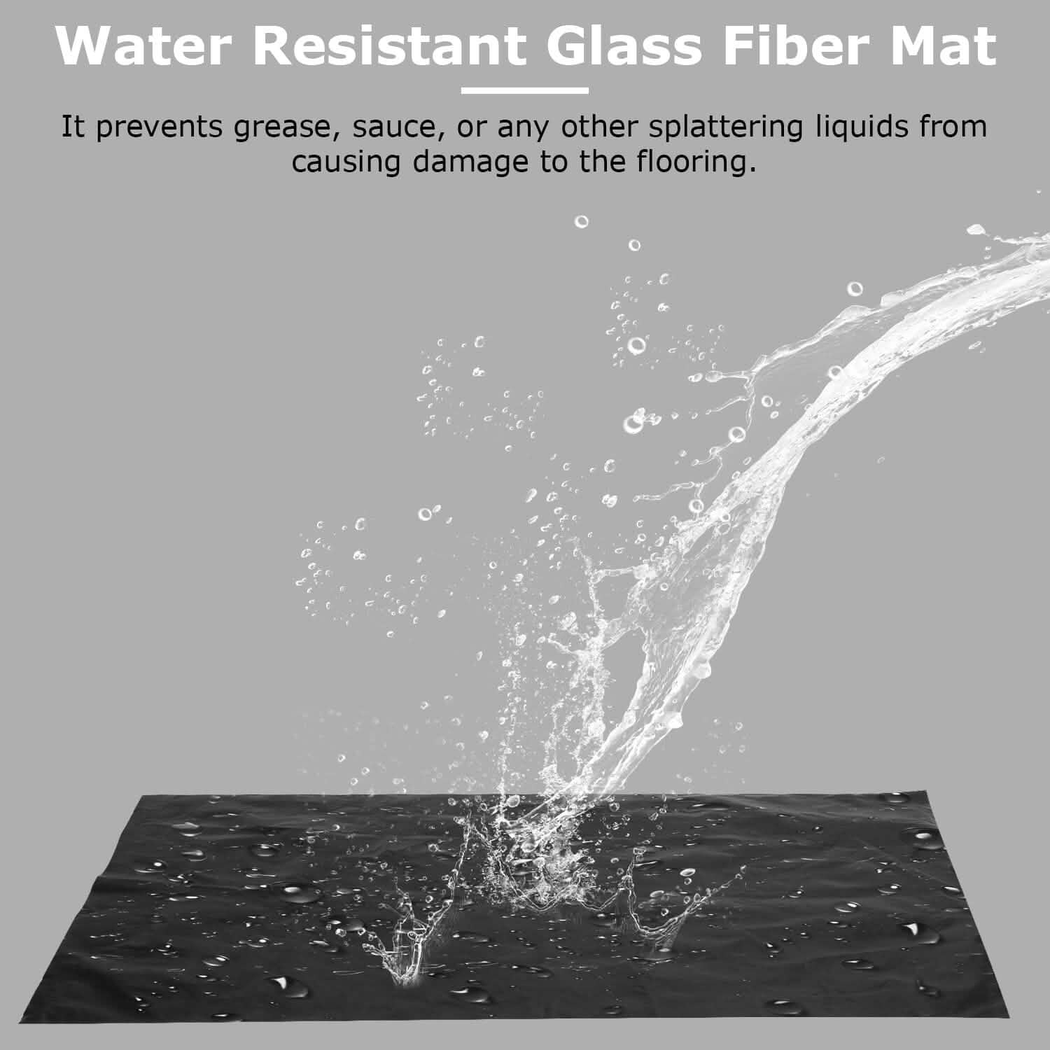 60 x 39" Under Grill Mat Folding Oil Absorbent Reusable Water Resistant Kitchen Tools & Gadgets - Tophatter Daily Deals