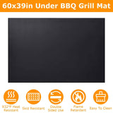 60 x 39" Under Grill Mat Folding Oil Absorbent Reusable Water Resistant Kitchen Tools & Gadgets - Tophatter Daily Deals