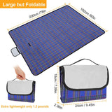 60" x 78" Foldable Waterproof Picnic Blanket with Strap Outdoor Recreation - Tophatter Daily Deals