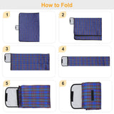 60" x 78" Foldable Waterproof Picnic Blanket with Strap Outdoor Recreation - Tophatter Daily Deals