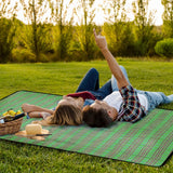 60" x 78" Foldable Waterproof Picnic Blanket with Strap Outdoor Recreation - Tophatter Daily Deals