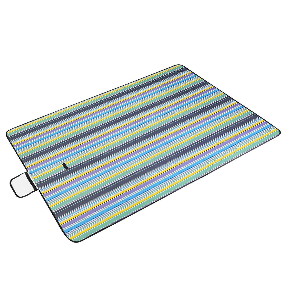 60" x 78" Foldable Waterproof Picnic Blanket with Strap Outdoor Recreation - Tophatter Daily Deals