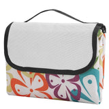 60" x 78" Foldable Waterproof Picnic Blanket with Strap Floral Outdoor Recreation - Tophatter Daily Deals