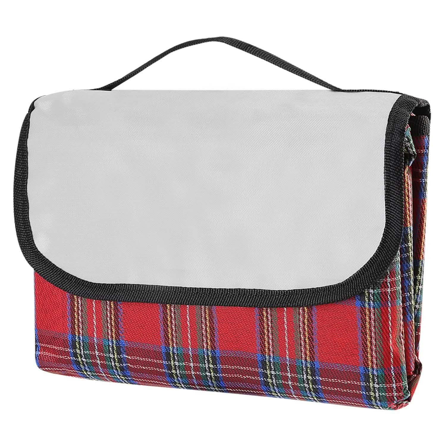60" x 78" Foldable Waterproof Picnic Blanket with Strap Red Outdoor Recreation - Tophatter Daily Deals