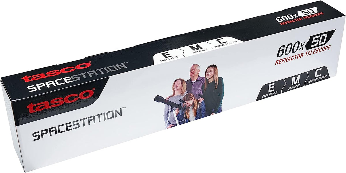 TASCO Spacestation 600 x 50mm Refractor Telescope. (600X ZOOM) - Tophatter Daily Deals