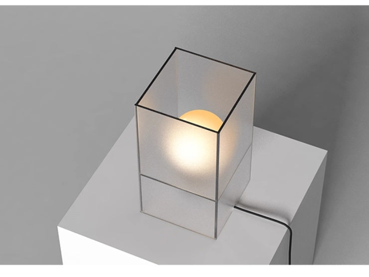 Frosted Acrylic Designer Lamp EU 0 - Tophatter Daily Deals