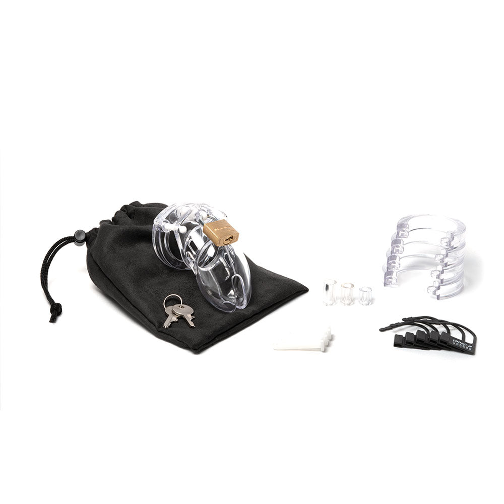Cockcage CB-6000S Clear 3.25 Inch Medical-Grade Chastity Cage > Bondage Gear > Male Chastity - Tophatter Daily Deals