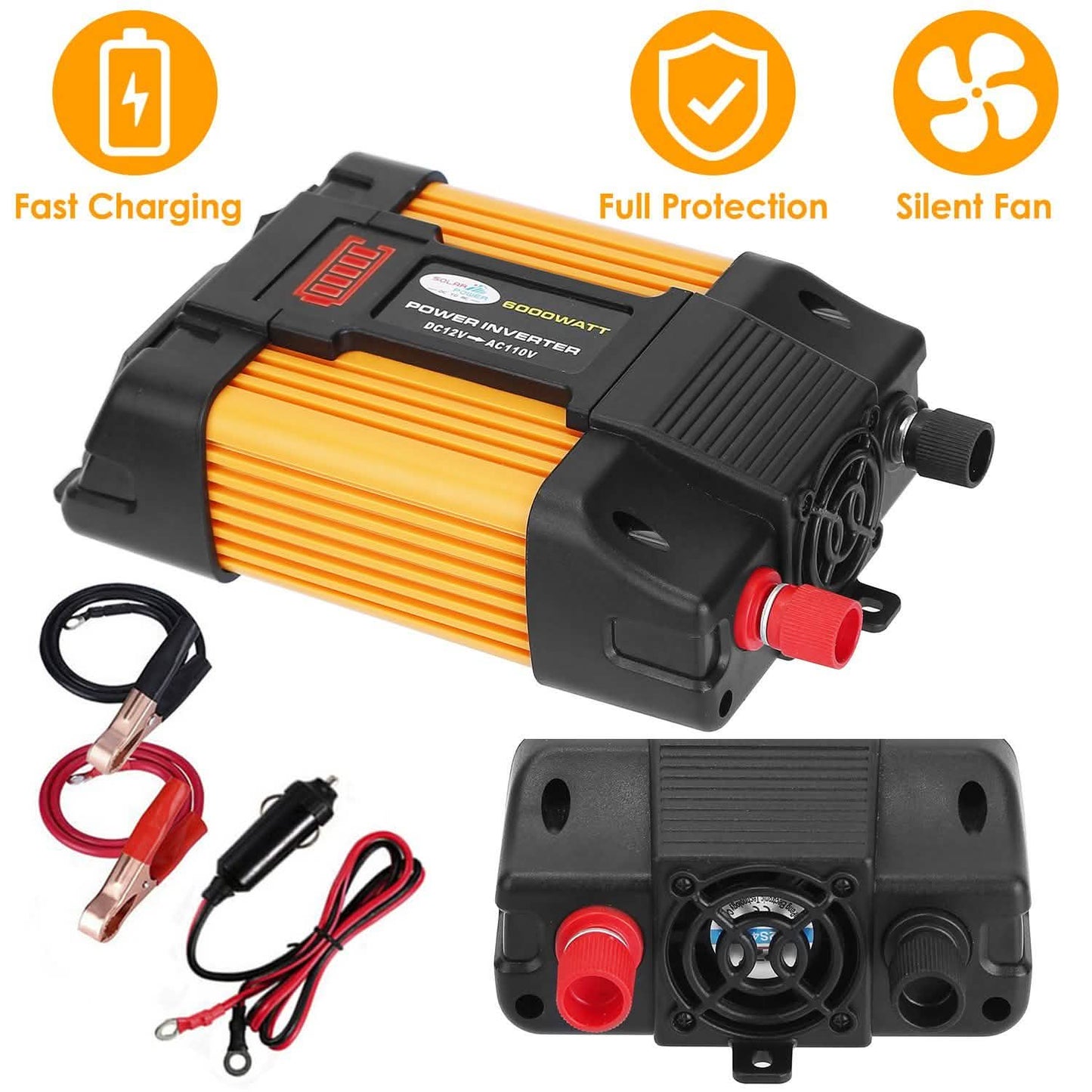 4000W Peak Power Inverter DC 1 Automotive - Tophatter Daily Deals