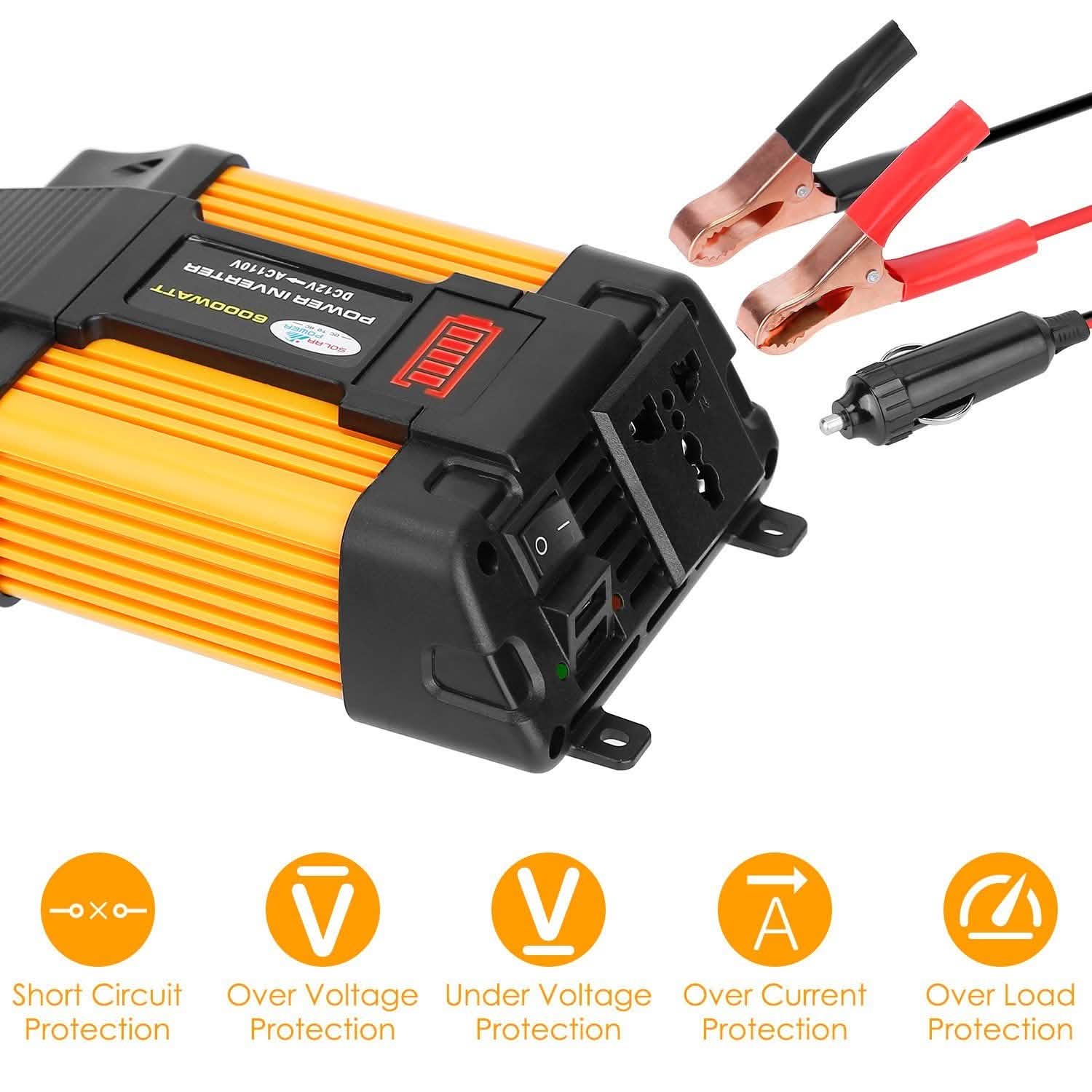 4000W Peak Power Inverter DC 1 Automotive - Tophatter Daily Deals
