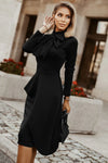 Bow Detail Long Sleeve Dress Casual Dresses - Tophatter Daily Deals