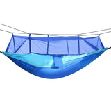 600lbs Load 2 Persons Hammock with Mosquito Net Blue Outdoor Recreation - Tophatter Daily Deals