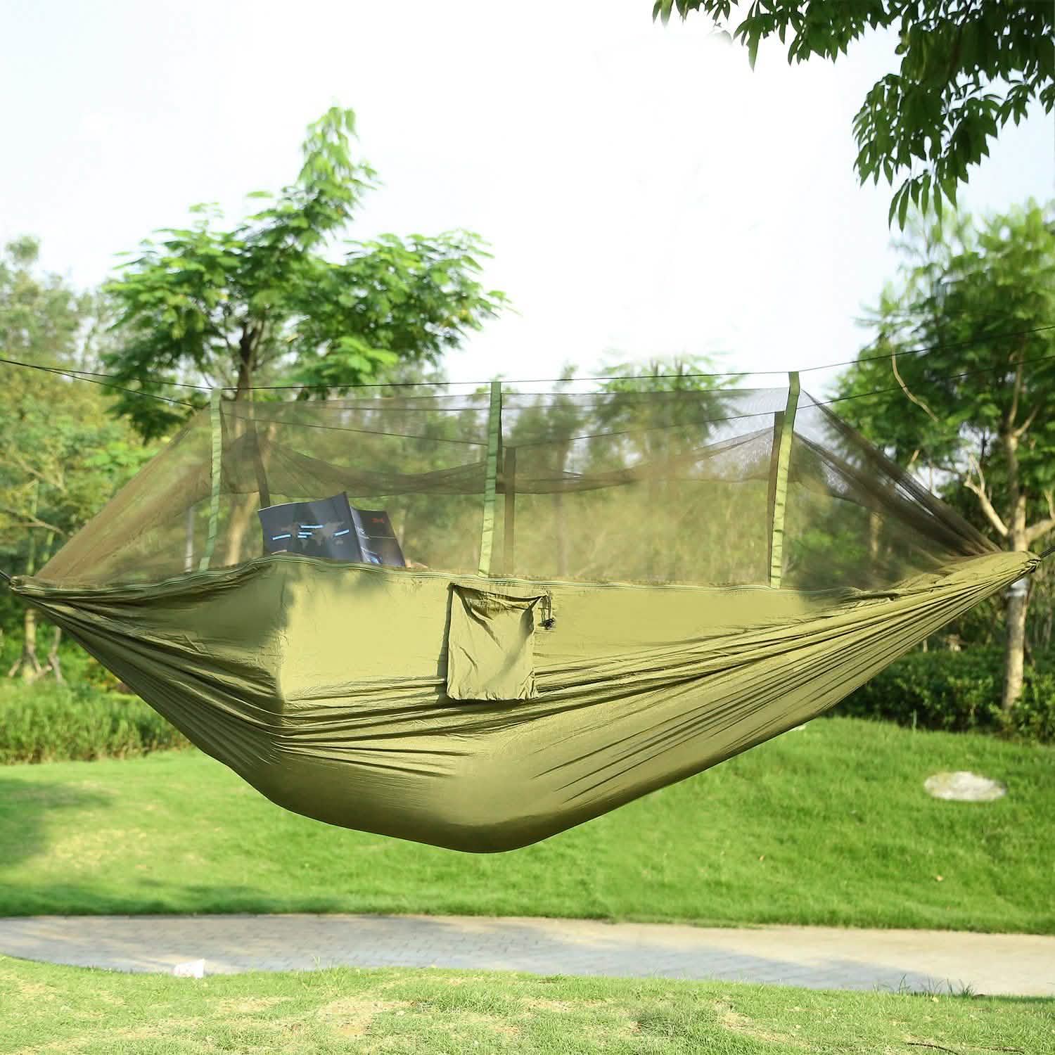 600lbs Load 2 Persons Hammock with Mosquito Net Outdoor Recreation - Tophatter Daily Deals