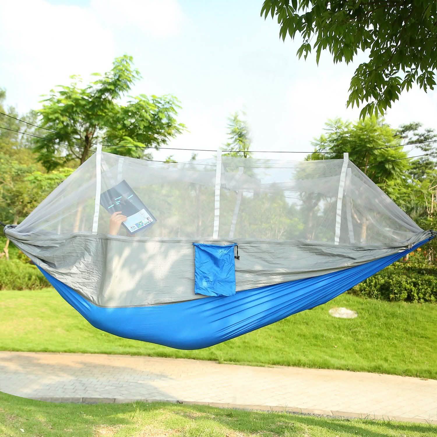 600lbs Load 2 Persons Hammock with Mosquito Net Outdoor Recreation - Tophatter Daily Deals