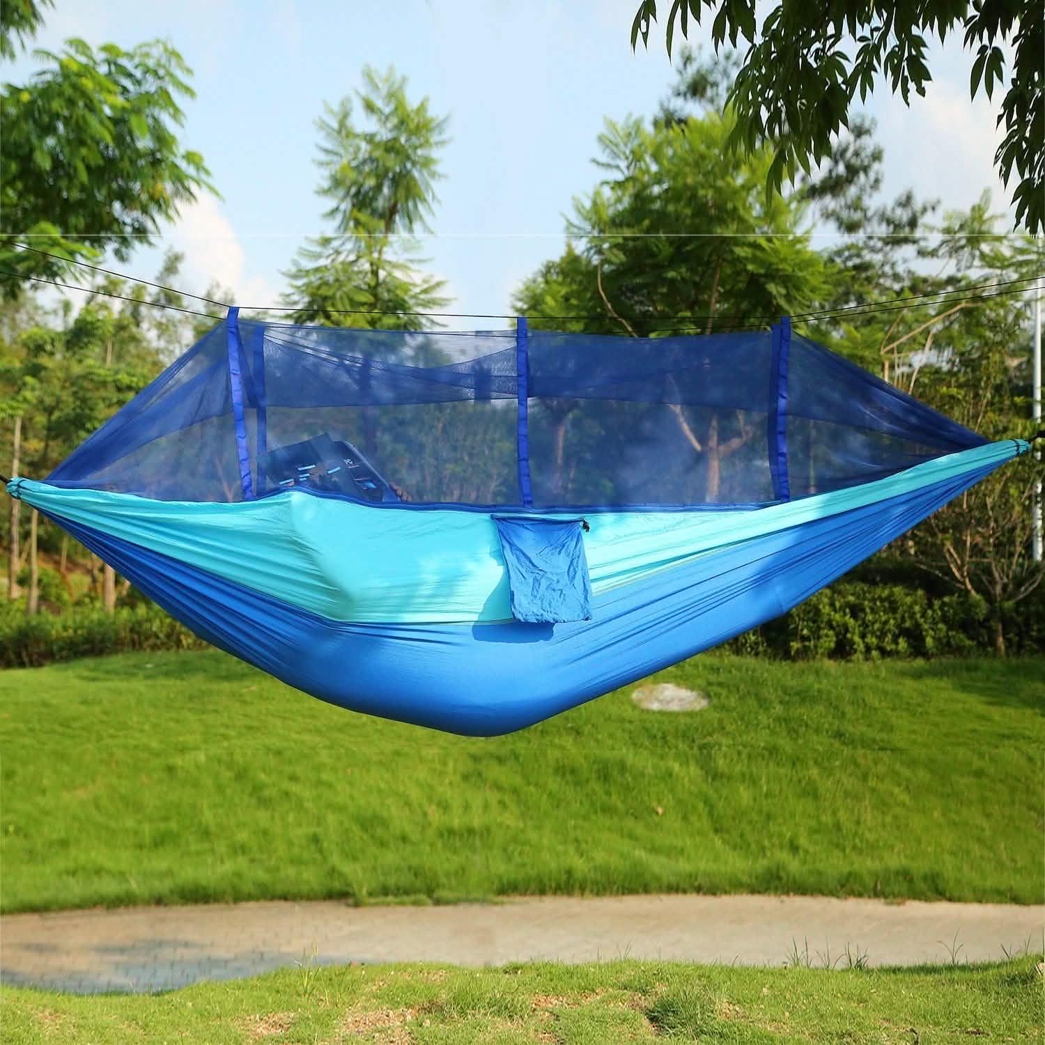600lbs Load 2 Persons Hammock with Mosquito Net Outdoor Recreation - Tophatter Daily Deals