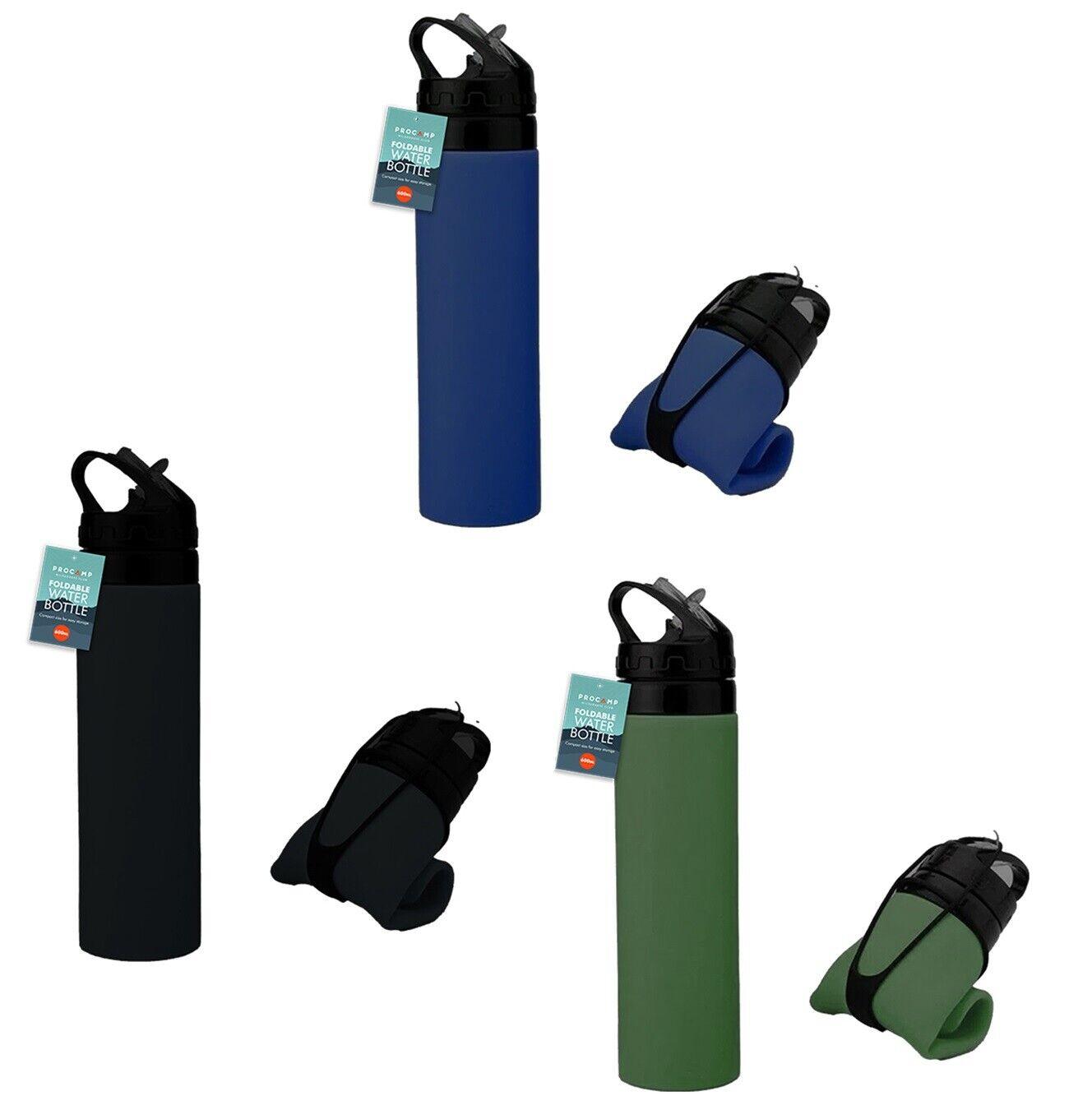 Collapsible Water Bottle Silicone - 600ml Collapsible Silicone Water Bottle Sports & Outdoor - Tophatter Daily Deals