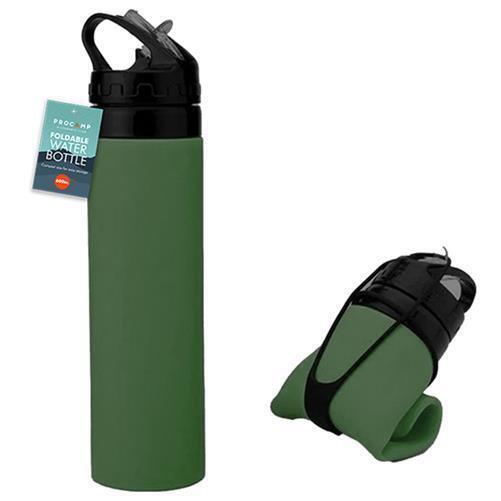 Collapsible Water Bottle Silicone - 600ml Collapsible Silicone Water Bottle Green Sports & Outdoor - Tophatter Daily Deals