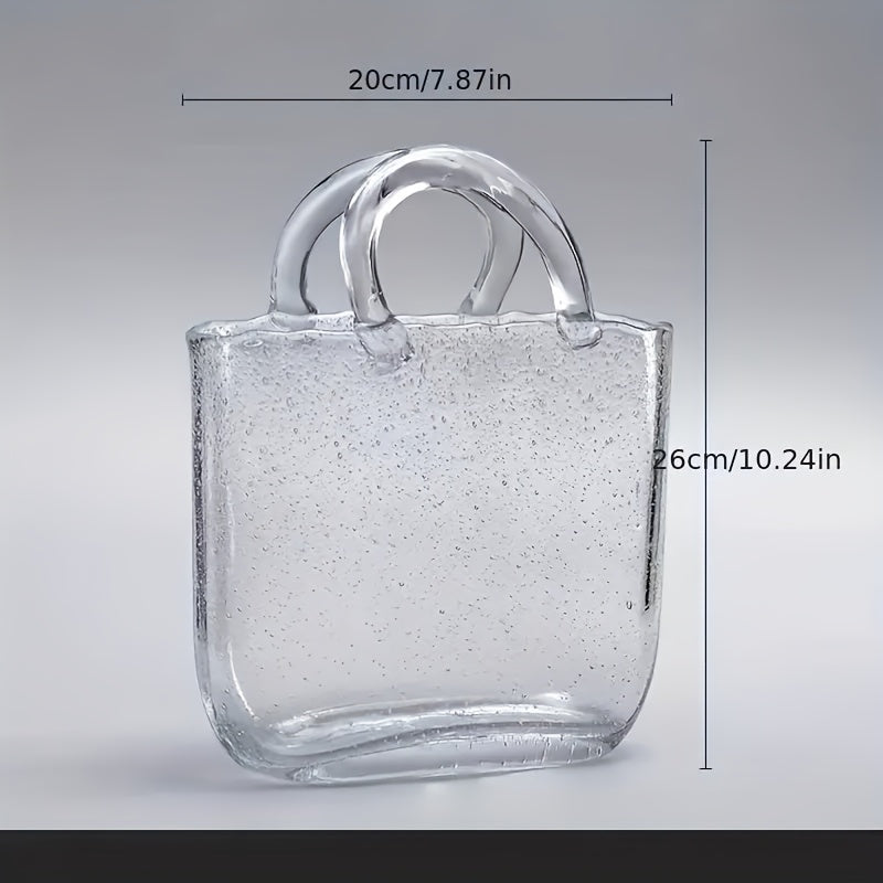 Nordic Style Handbag Glass Vase Fish Tank Home & Garden > Artificial Plants > Pots, Planters & Accessories - Tophatter Daily Deals