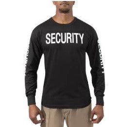 Rothco Long Sleeve Two-Sided Security T-Shirt - Tophatter Daily Deals