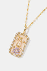 Rhinestone Constellation Pendant Copper Necklace Necklaces - Tophatter Daily Deals