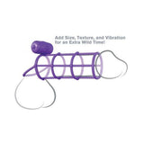 Fantasy C-Ringz Vibrating Climax Cage Purple - Tophatter Daily Deals