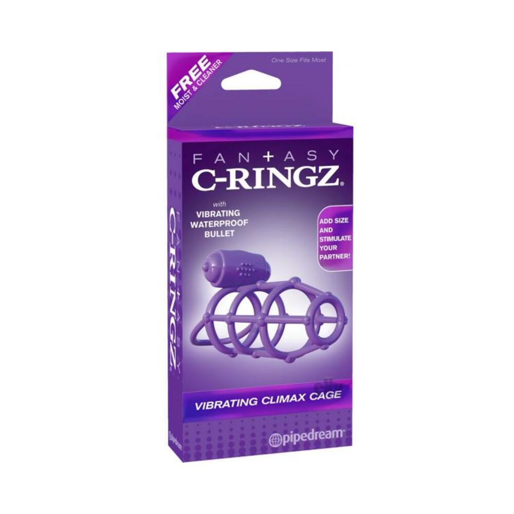 Fantasy C-Ringz Vibrating Climax Cage Purple - Tophatter Daily Deals