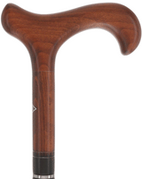 Cherrywood Derby Walking Cane: Triple Nickel Ring Design Derby Classic Walking Canes - Tophatter Daily Deals