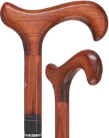 Cherrywood Derby Walking Cane: Triple Nickel Ring Design Derby Classic Walking Canes - Tophatter Daily Deals