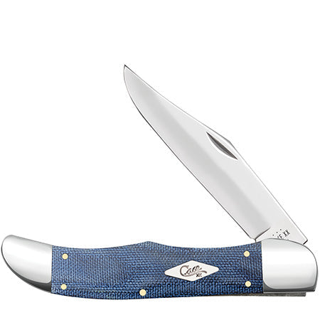 Case Folding Hunter - Smooth Blue Denim Canvas - 60515 Traditional Knives - Tophatter Daily Deals