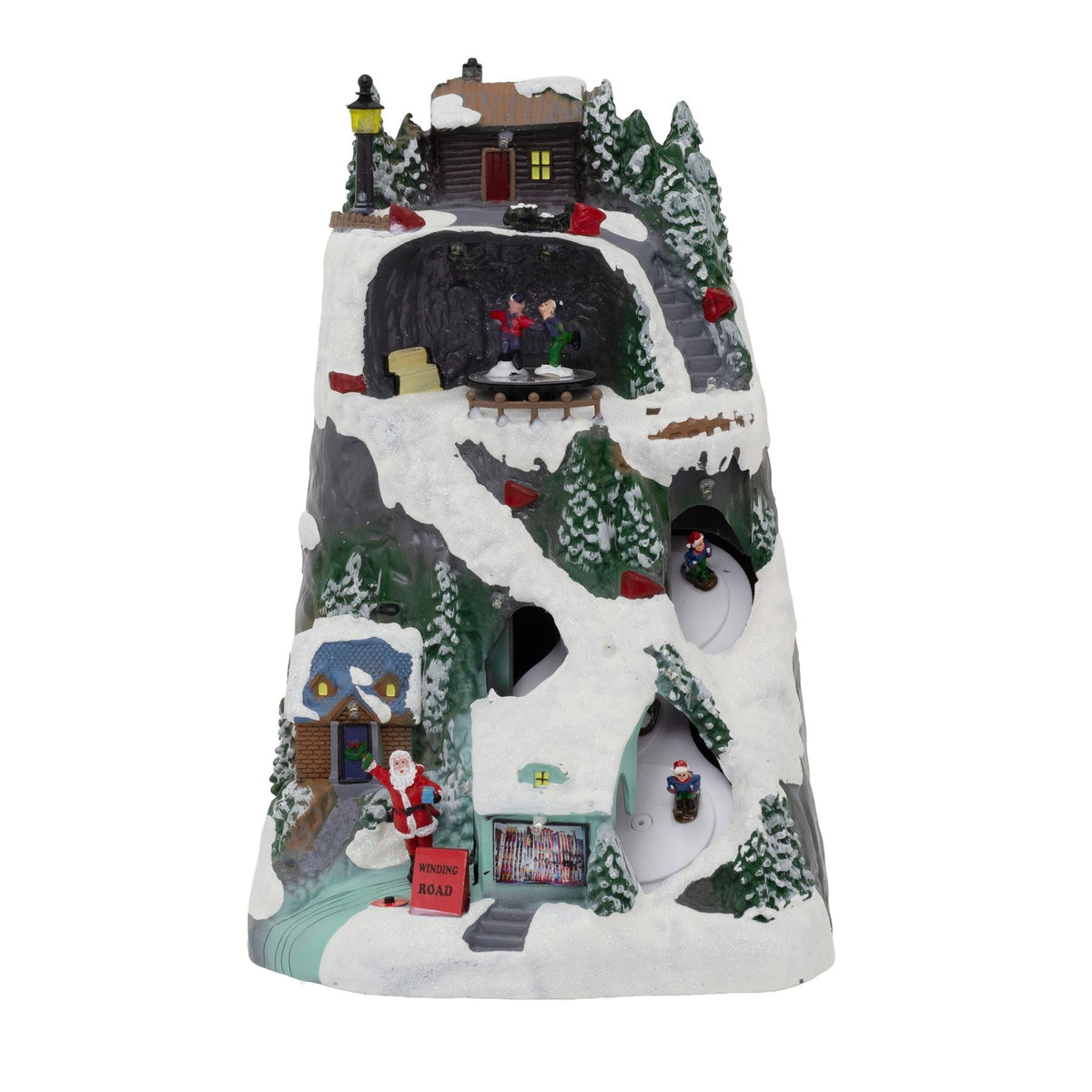 LED Ski Slope | Illuminated LED Christmas Ornament with Movement - 30cm LED Light - Tophatter Daily Deals