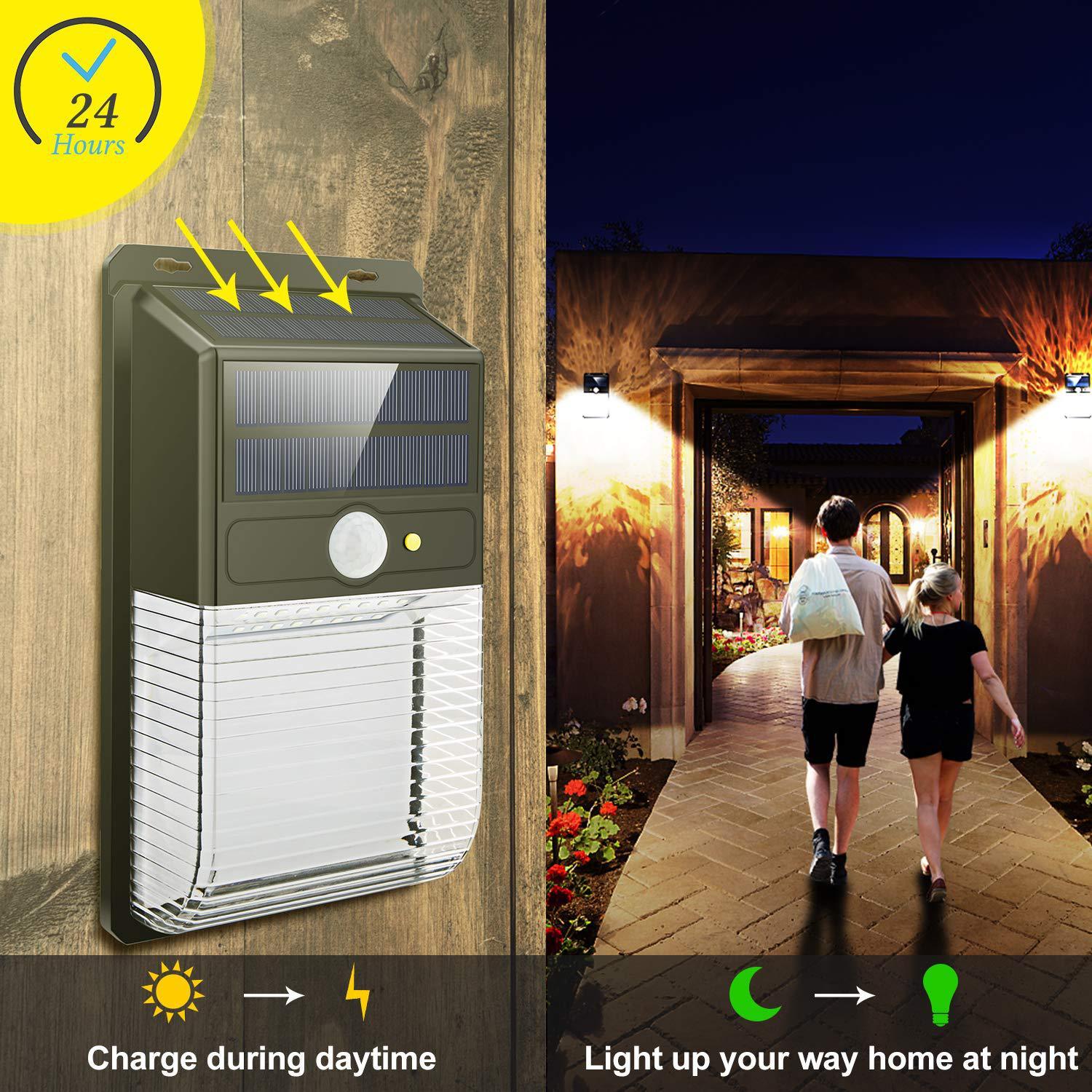 36/32LED solar induction wall light 0 - Tophatter Daily Deals