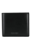 Bottega Veneta Stamped Logo Bifold Wallet Black-605721-VMA82-8803-00049-NS Bags - Tophatter Daily Deals