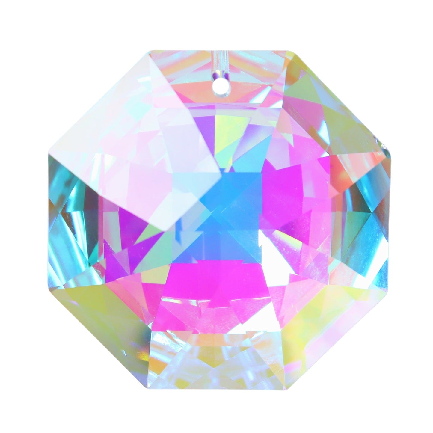Big Crystal Pendant Light Catching Gift Pendant New Product 65mmAB color octagonal crystal 0 - Tophatter Daily Deals