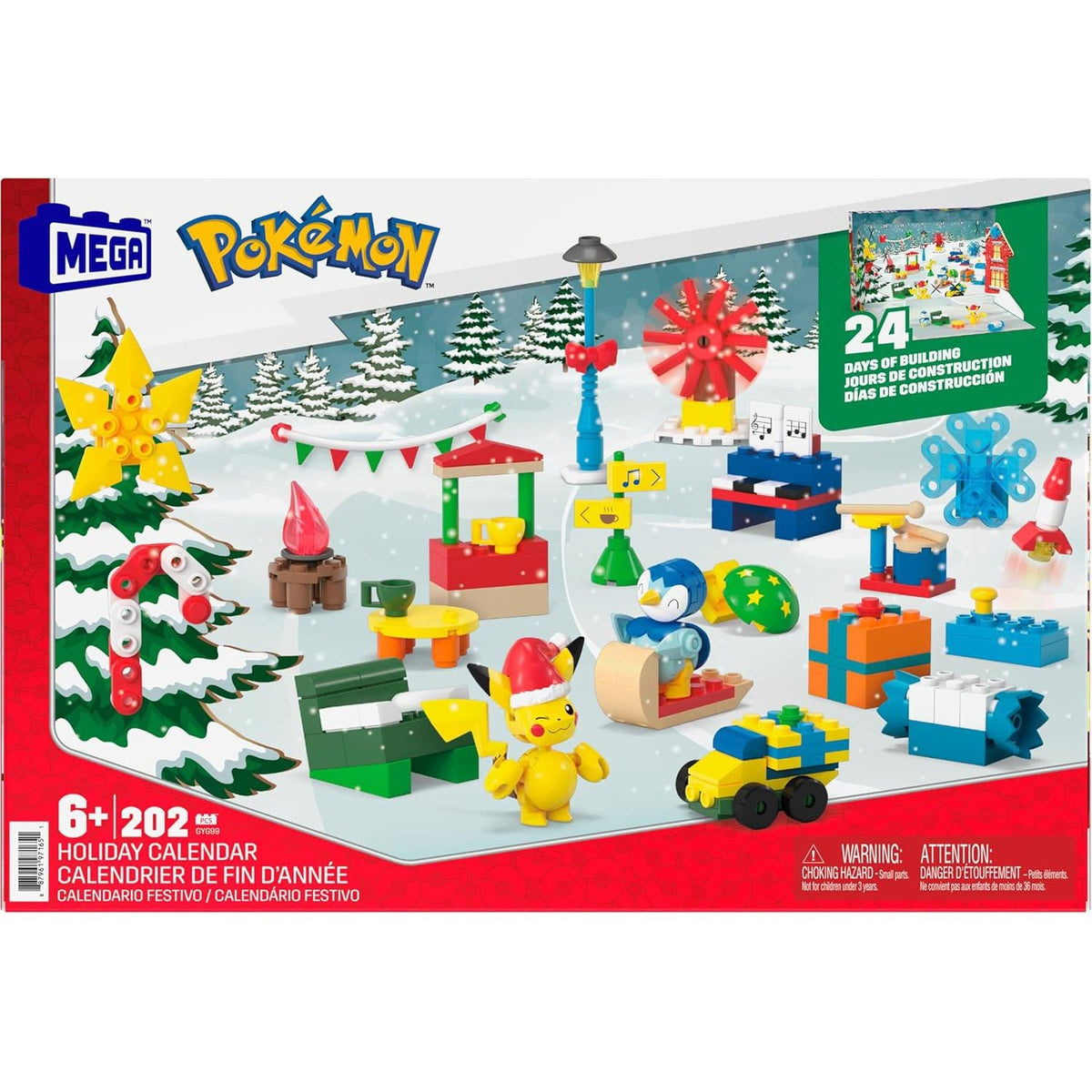 Mega Pokemon Christmas Advent Calendar 2025 | Toy Advent Calendar for Kids Advent Calendar - Tophatter Daily Deals