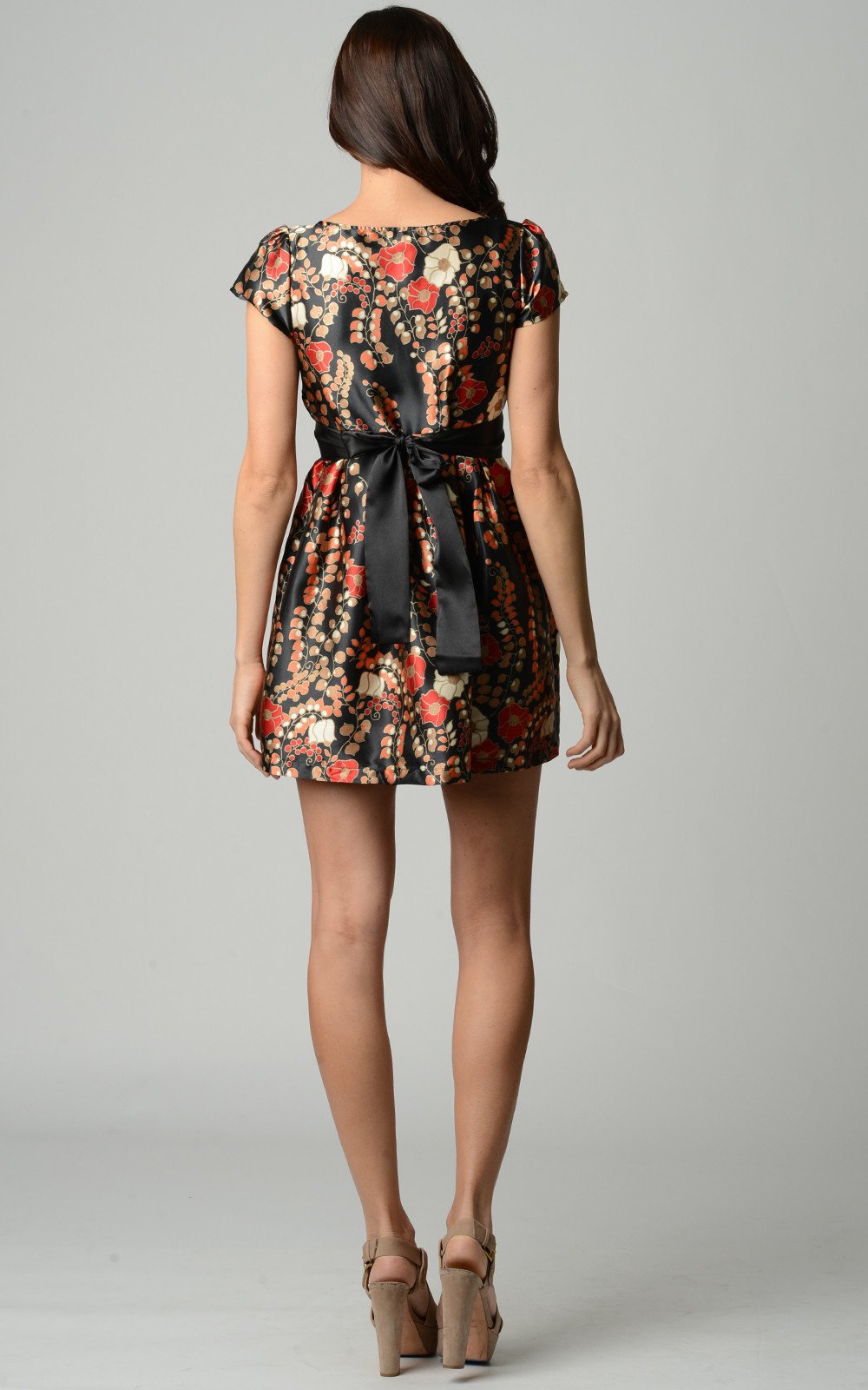 Women's Short Sleeve Printed Square Neck Dress Dresses / Mini - Tophatter Daily Deals