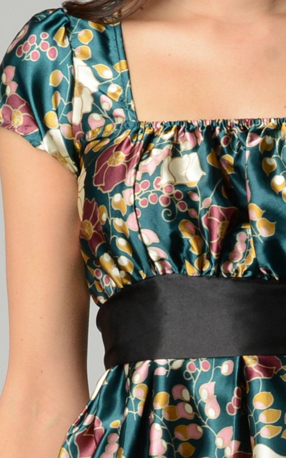 Women's Short Sleeve Printed Square Neck Dress Dresses / Mini - Tophatter Daily Deals