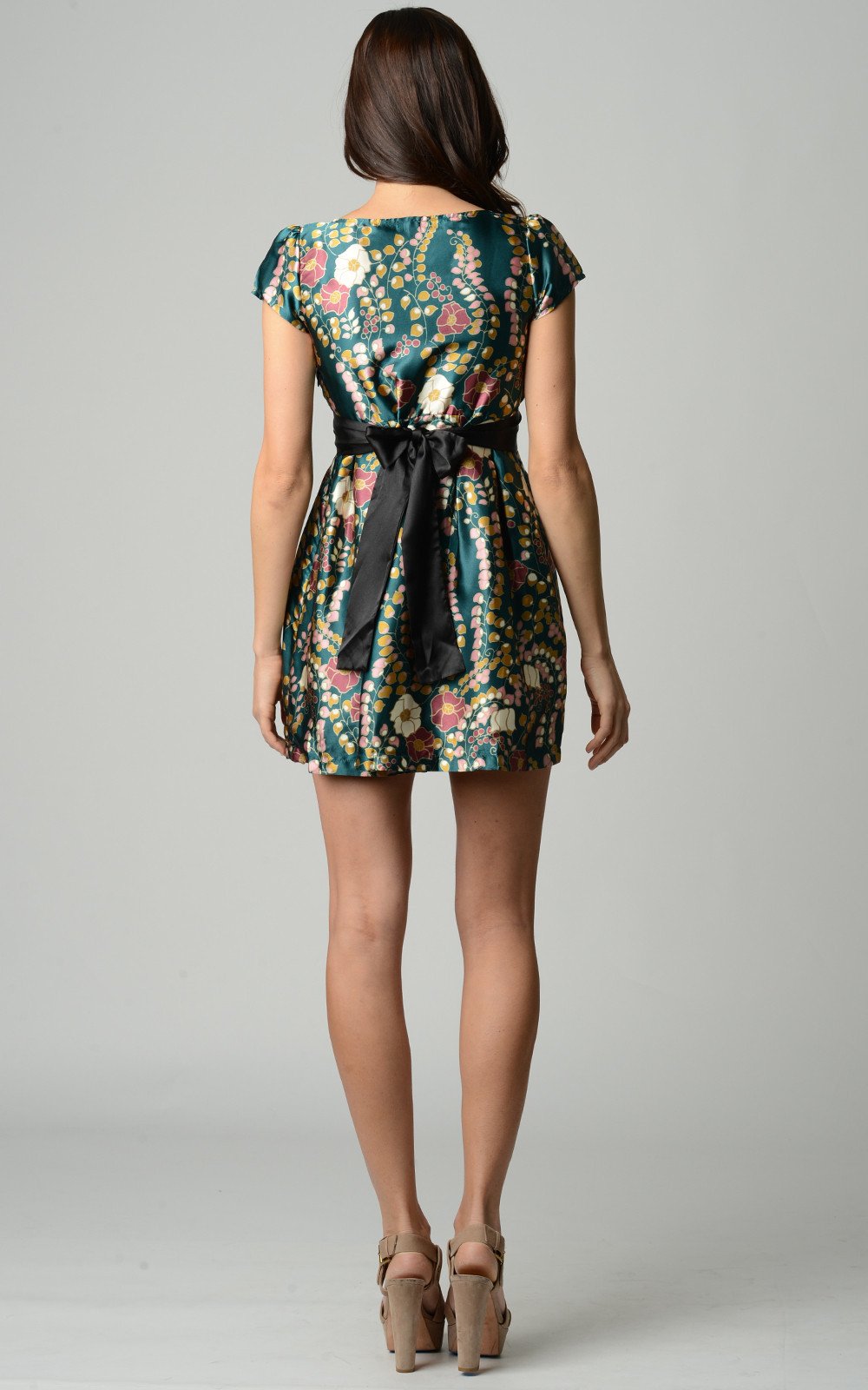Women's Short Sleeve Printed Square Neck Dress Dresses / Mini - Tophatter Daily Deals