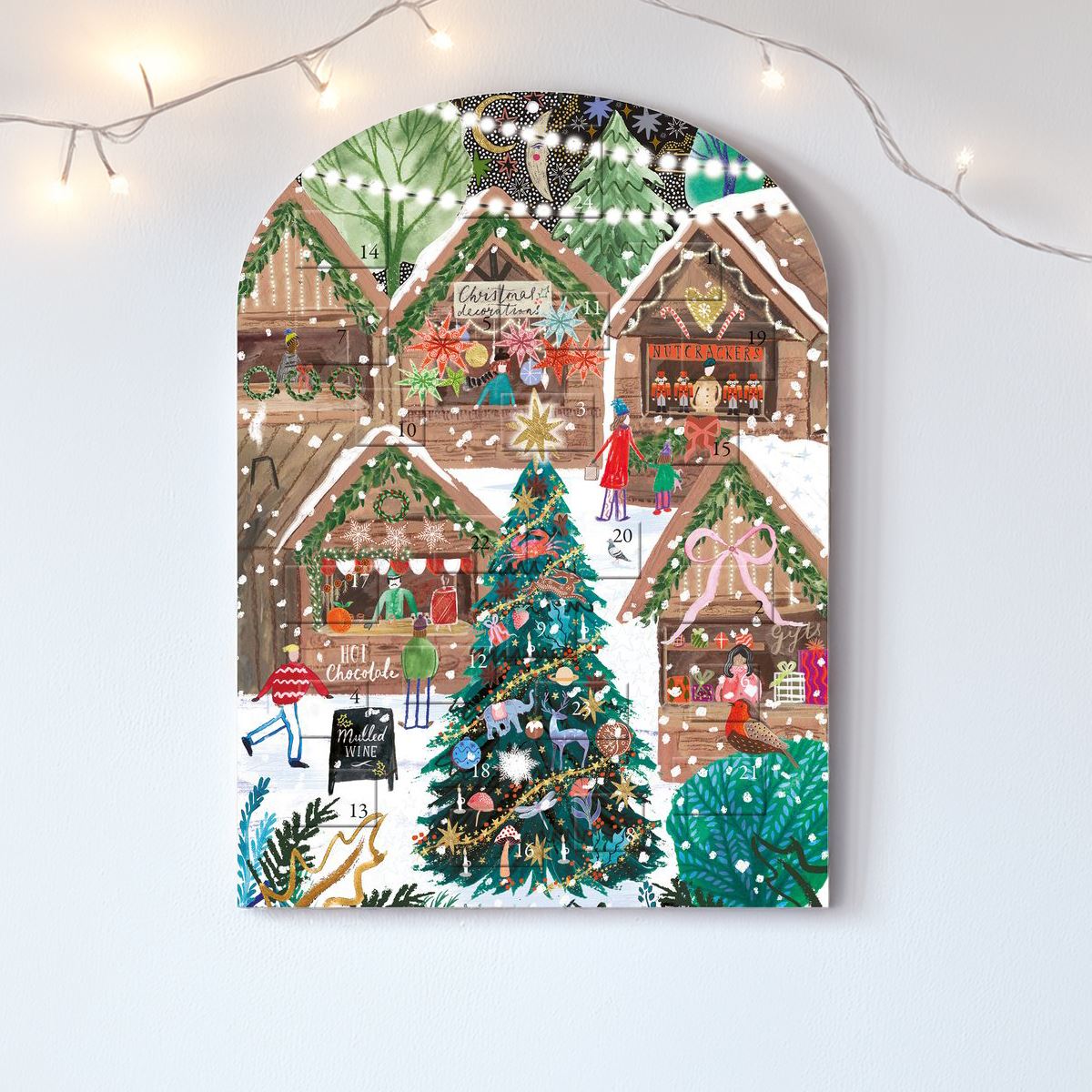 Christmas Market Advent Calendar | Traditional Christmas Advent Calendar Advent Calendar - Tophatter Daily Deals