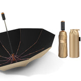 Automatic Double-layer Sun Umbrella Titanium black 0 - Tophatter Daily Deals