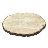 42cm Wooden Tree Trunk Cake Stand | Large Wedding Birthday Cake Round Display Board | Serving Platter Table Centerpiece Cake Stand - Tophatter Daily Deals