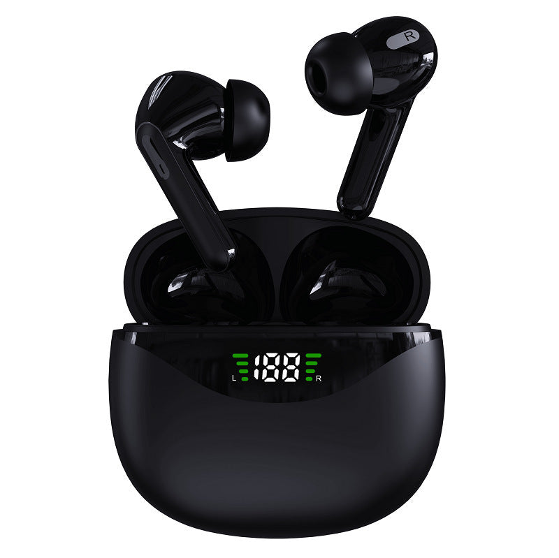 Bluetooth Headset Digital Display Touch Wireless Black 0 - Tophatter Daily Deals