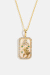 Rhinestone Constellation Pendant Copper Necklace Leo One Size Necklaces - Tophatter Daily Deals